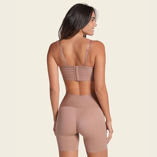 Image of Leonisa Stay-in-Place Seamless Shorts for Women - High Waisted Shapewear Tummy Control