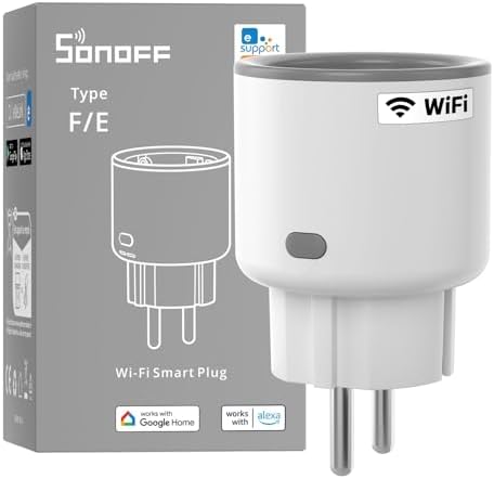 SONOFF S60TPF Enchufe Inteligente Wi-Fi (con Monitoreo Energético...