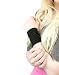Stretch Fabric Wrist Cuff Bracelet (Black)