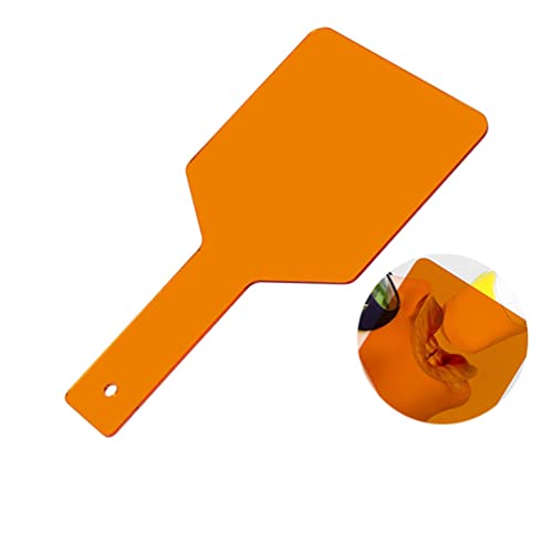Image of Dental Eye-Protector Shield Plate Handheld Shade Board for Curing Light, Curing Lamp Filter (1PCS, Orange)