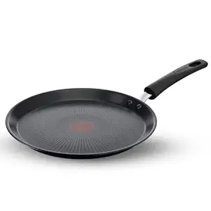 Tefal Cook & Savour Non-Stick Tawa, Smart Thermo Signal Temperature Indicator Technology - (Black) (25 Cm)
