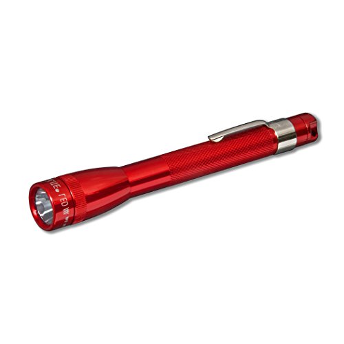 MagLite Mini LED Flashlight – Compact, Water-Resistant, Twist On/Off, 2-Cell AAA Battery-Powered – Red - Image 4