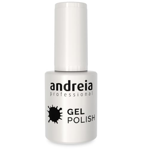 Andreia Vernis Gel Semi-Permanent pour Lampe UV/LED - Vernis Ă Ongles Couleur Intense Tenue 4 Semaines pour French Manucure - Couleur 218 Blanc - Nuances de Clair - 10.5 ml