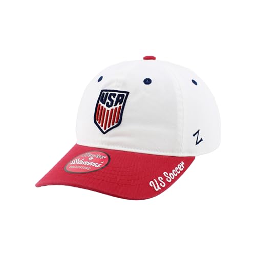 U.S. Soccer Officially Licensed USMNT Women's Adjustable Hat Girlfriend Crest White