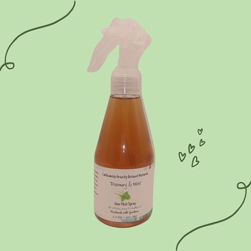 Rosemary Water Spray For Hair Growth With Peppermint (OIL FREE FORMULA), Daily Hydrating Moisturizing Refreshing Spray for Natural Hair, Strengthens Weak, Damaged, Breakage Prone Hair