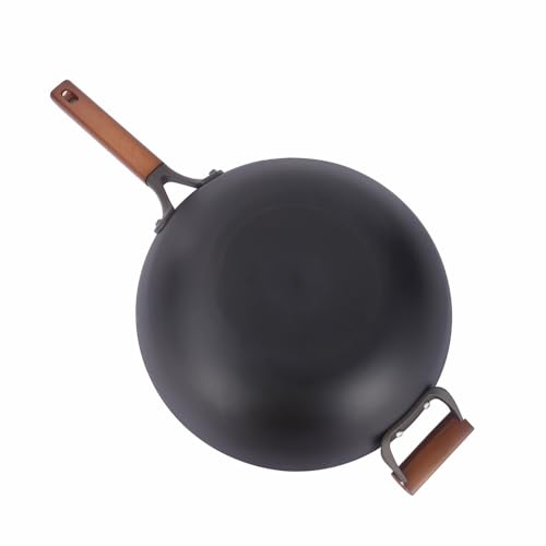 Wok de acero aleado con mango desmontable 34 cm miniatura 6
