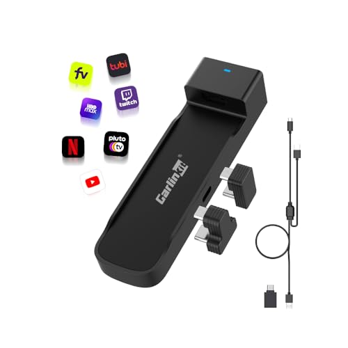 Carlinkit HDMI Adapter für Auto mit CarPlay - HD Konverter für Fire TV Stick, Videoübertragung in Bewegung, Plug & Play, kompatibel mit CarPlay-Kabel und Fire TV Stick Geräten