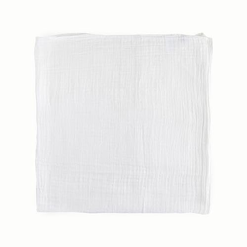 Image of Little Unicorn Muslin Swaddle Blanket for Newborns & Infants | Soft & Breathable Fabric | Set of 3 Baby Blankets for Swaddling, Nursing, Shower Gifts (White)