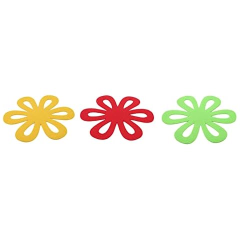 Winwinfly 6pcs Pan and Pot Protectors,Flower Felt Pan Pot Separators, Pan Protectors for Stacking, Cookware Protectors Set for Protect Your Dishes, Anti-Slip Divider Pads Cover