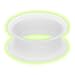 Produktbild Piersando Flesh Tunnel Ohr Ear Plug Piercing Ohrpiercing Double Flared Flexibel Weich Silikon Glow in The Dark Weiß 8mm