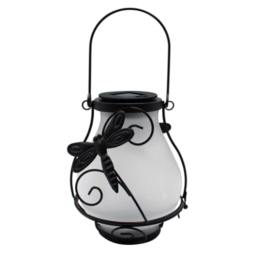 Eighosee Linternas para Exteriores Linterna Solar Luces para Exteriores con Luces de Llama, Linternas Solares Colgantes Impermeables para DecoracióN de JardíN C