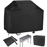 Grillabdeckung Wetterfest BBQ Gasgrill Grillhaube Abdeckung, 210D Oxford-Stoff Rechteck Grill Abdeckhaube Schutzhülle für Holzkohlegrill Gasgrill, Gasgrill Zubehör, 80 x 66 x 100cm