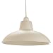 Produktbild Industrielle Retro Designed Matt Creme gebogene Metall Decke Pendelleuchte Schatten von Happy Homewares