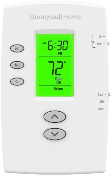 Honeywell TH2110DV1008 PRO 2000 Vertical Programmable Thermostat 1H/1C, Backlit, Dual Powered