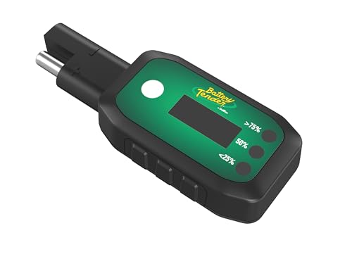 Battery Tender Voltage Indicator for Easy-to-Use Accurate 12V Battery Testing - Easily Track 12V Battery Voltage Using LCD Display with LED Charge Indicator - 081-0157