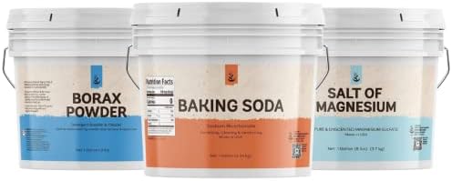Pure Original Ingredients Baking Soda, Epsom Salt, and Borax Bundle