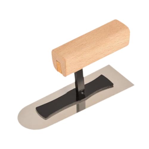 Folpus Paleta para enlucir, herramienta práctica para hormigón, con agarre antideslizante, paleta para enlucir portátil, herramienta para raspar hormigón y