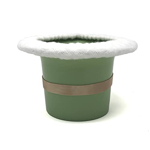 Image of Top Hat Potty for Newborn Infant Potty Training | Elimination Communication | Includes 100% Cotton Undyed Fleece Cozy | Anti-Slip Rubber Band | for EC Baby Potty Training (Sage Green)