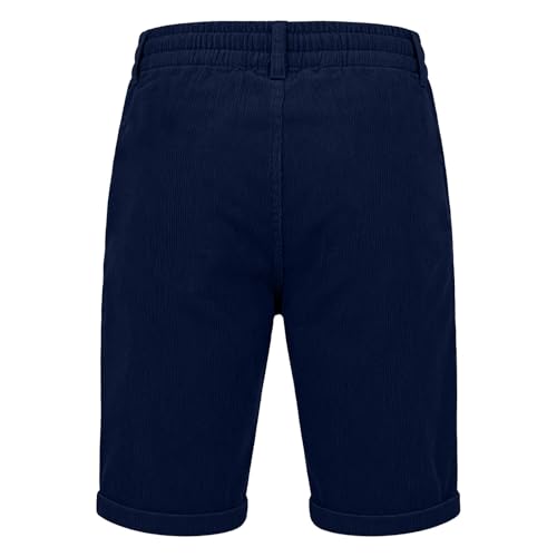 Image of Cambkatl Straight Leg Corduroy Shorts for Men Summer Versatile Outdoor Casual Stretch Lounge Shorts with Pockets