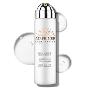 Airbrush Primer Face Makeup,Hydrating Primer for Oily and Mature Skin,Smoothes Skin Texture,Minimizes Appearance of Pores,Contains Hydrolyzed Silk and Hyaluronic Acid