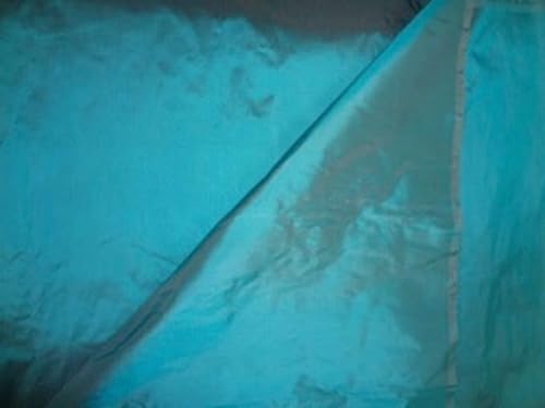 Tissu Dupioni en pure soie bleu éclatant pour une création unique