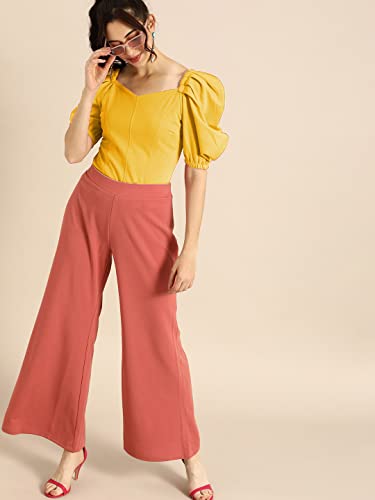 Image of Women's & Girl's Solid Short Sleeve Crop Top (LY-TopD6 Variation)