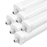 Ledvion - 6X Armatura LED TL, 150CM, 48W, 6500K, IP65, Collegabile, Luce bianca brillante
