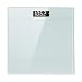 RIVIO Bathroom Weight Scale Digital Scale High Precision Scales for Body Weight with Step on Technology and Large LCD Backlit Display, 6mm Tempered Glass, 440 pounds, White
