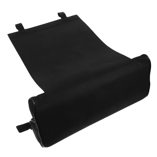 Healeved Cojín Extensor para Asiento Delantero de Coche Negro de Piel Sintética Antideslizante Soporte Ergonómico para Piernas y Espalda Compatible Mayoría de Vehículos Adecuado para
