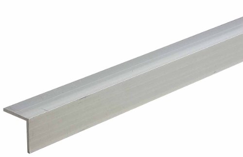 Image of M-D Building Products 59279 1-1 /2 in. x 1-1 /2 in. x 1 /8 in. x 96 in. Mill Aluminum Angle Shape