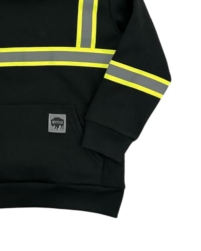 Buffalo Outdoors® Workwear Kid's Black Reflective Safety Hoodie2