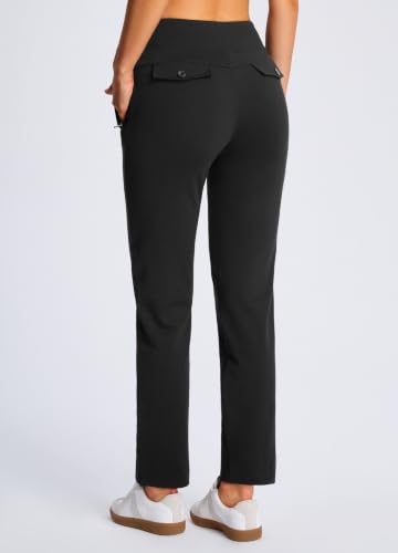 Libin Women's Fleece Lined Pants 29" Stretch Thermal Pants, Black S - image 2