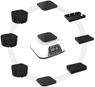 YFYIQI Multi Plate Vortexer Laboratory Vortex Mixer Shaker with 8 Modules Operating Mode Touch/Run Speed Range Touch 0-3000 RPM Run 100-3000rpm Control Mode PWM Speed Adjustment