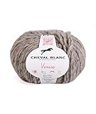 Laines Cheval Blanc   VENISE fil à tricoter 50g   Le fil tweed pour un rendu brut et authentique.