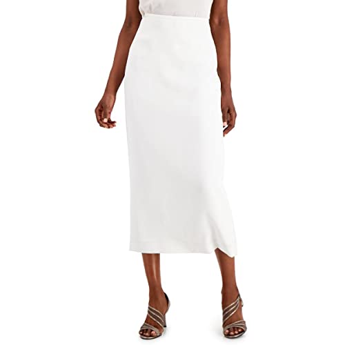 Kasper Women's Stretch Crepe Column Skirt, Vanilla Ice, 14 #TOP1