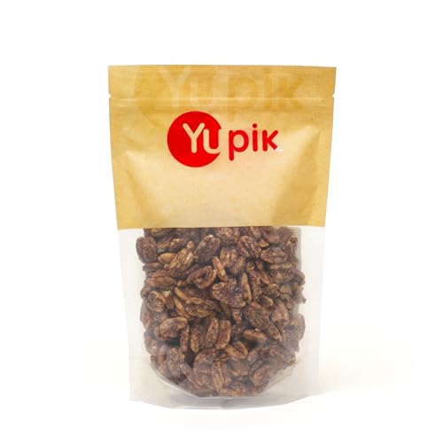 Yupik Toasted Golden Pecans, 1.1 Lb (17.6 Oz), Gluten-Free, Kosher, Non-Gmo, Sweet Snack, Crunchy Glazed Pecans With Natural Butter Flavor & Sea Salt, Party Snack, Source Of Copper & Magnesium