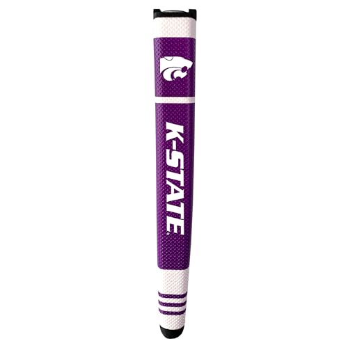 Team Golf NCAA Kansas State Wildcats Golf Putter Grip Golf Putter Grip with Removable Gel Top Ball Marker, Durable Wide Grip & Easy to Control