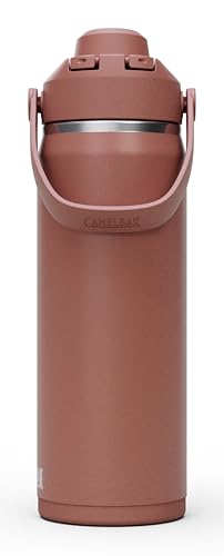 Image of CamelBak Thrive Chug Insulated Stainless Steel Water Bottle, Cold Retention with High Flow Lid for Everyday Hydration and Active Use, 20oz, Sierra Red