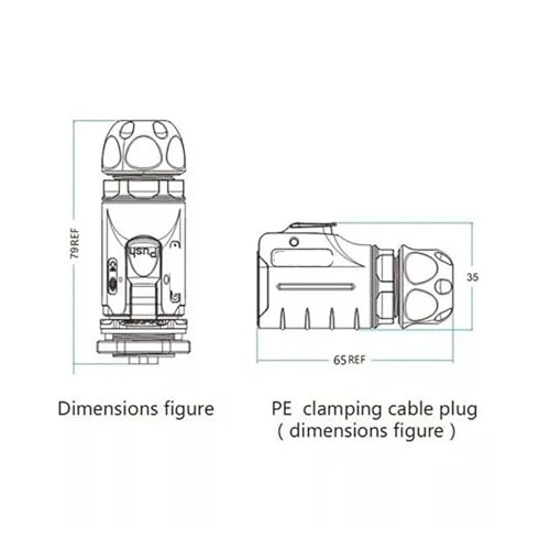 Câble connecteur d'alimentation M20 à 4 broches avec isolation étanche durable