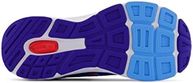 New Balance Kid's 680 V6 Hook and Loop Running Shoe, Infinity Blue/Neo Flame/Vibrant Sky, 5.5 Wide Toddler - 5