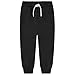 Bumeex Toddler Boys Sweatpants Joggers Pants Cotton Fashion Fall Winter Spring Double Knee Athletic Sweat Pant with Zipper Pockets Clothes Outfits Black/Grey/Navy 4t