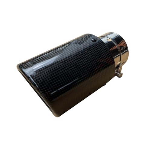 Embouts d'échappement voiture universel en inox et fibre de carbone 54mm-89mm
