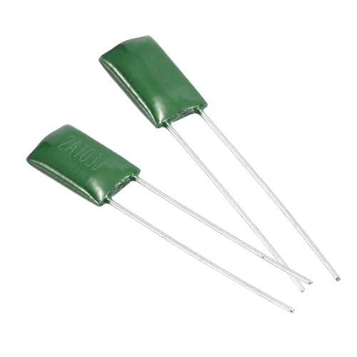MECCANIXITY 50 Pcs Metallized Polypropylene Film Capacitor, 0.01uF 100V 5% Metallized Polyester Film Capacitor Bulk, Electronic Component Assortment Kit for DIY Circuit Electric Device, Green