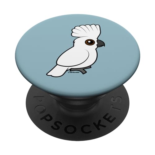 Cute Cartoon Umbrella Cockatoo Raised Crest Birdorable PopSockets Swappable PopGrip