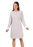 hajo - Damen Nachthemd 100cm, Premium Cotton, Azalee, 40/42