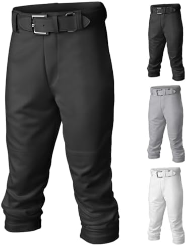 Easton Boy's PRO+ Baseball Pants | Youth Sizes | Full Length | Elastic Bottom | Multiple Colors
