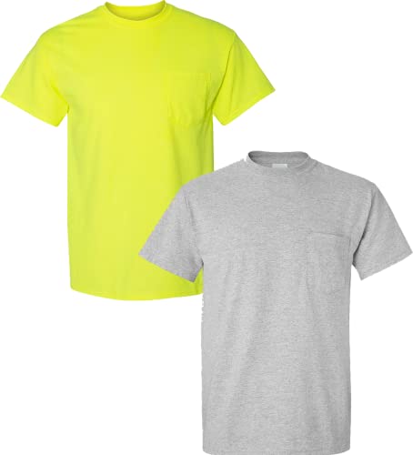 Image of Gildan Adult Ultra Cotton T-Shirt with Pocket, Style G2300, 2-Pack