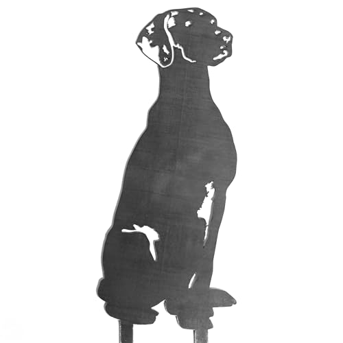 Hungarian vizsla silhouette yard stake