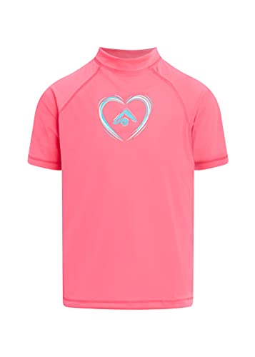 Image of Kanu Surf Girls' Karlie Rash Guard UPF 50+ Sun Protection Short Sleeve Swim Shirt