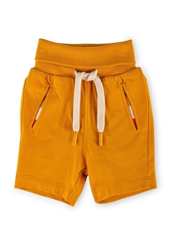 Sigikid Baby - Jungen Kurze Hose Sommer Shorts Bio-Baumwolle Bermudas, Senfgelb, 92 EU